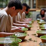 化粧品製造ワークショップ風景